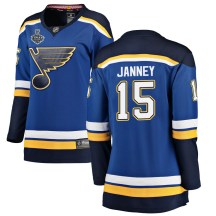Women's Fanatics Branded St. Louis Blues Craig Janney Blue Home 2019 Stanley Cup Final Bound Jersey - Breakaway