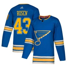 Youth Adidas St. Louis Blues Calle Rosen Blue Alternate Jersey - Authentic