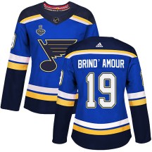 Women's Adidas St. Louis Blues Rod Brind'amour Blue Rod Brind'Amour Home 2019 Stanley Cup Final Bound Jersey - Authentic