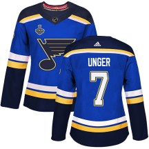 Women's Adidas St. Louis Blues Garry Unger Blue Home 2019 Stanley Cup Final Bound Jersey - Authentic