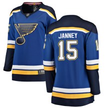 Women's Fanatics Branded St. Louis Blues Craig Janney Blue Home Jersey - Breakaway