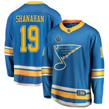 Men's Fanatics Branded St. Louis Blues Brendan Shanahan Blue Alternate 2019 Stanley Cup Final Bound Jersey - Breakaway