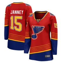 Women's Fanatics Branded St. Louis Blues Craig Janney Red 2020/21 Special Edition Jersey - Breakaway