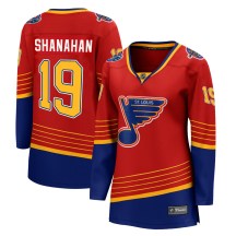 Women's Fanatics Branded St. Louis Blues Brendan Shanahan Red 2020/21 Special Edition Jersey - Breakaway