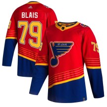 Youth Adidas St. Louis Blues Sammy Blais Red 2020/21 Reverse Retro Jersey - Authentic