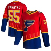 Youth Adidas St. Louis Blues Colton Parayko Red 2020/21 Reverse Retro Jersey - Authentic