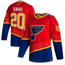 Youth Adidas St. Louis Blues Brandon Saad Red 2020/21 Reverse Retro Jersey - Authentic