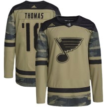 Youth Adidas St. Louis Blues Robert Thomas Camo Military Appreciation Practice Jersey - Authentic