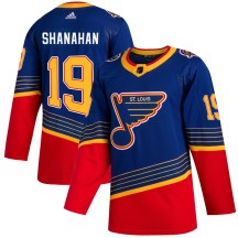 Men's Adidas St. Louis Blues Brendan Shanahan Blue 2019/20 Jersey - Authentic